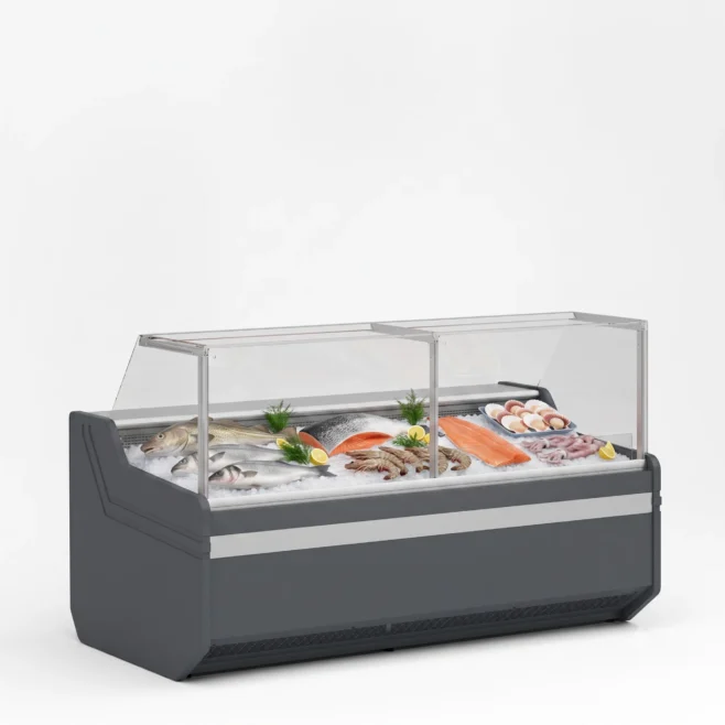 Køledisk til fisk 150/110 cm, Modena SP MODERN W fra Juka (RAL 7016)
