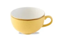 Stonecast Mustard Yellow Cappuccino kop 34cl, Churchill