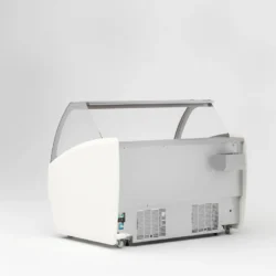 Isdisk / isfryser t/ 12 varianter BISCOTTI m/ LED belysning og varme ved frontglas samt natgardin