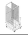 CEB-201 Fagor trolley/stikvogn til 20 stiks ovn: