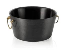 Champagnekøler i sort med håndtag Ø34x(h)17 cm, WAS