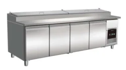 Saladette m/ 4 låger og granittop 2528x800x1040