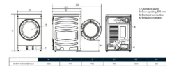 Tørretumbler 12 kg semi-prof, Haier by Fagor