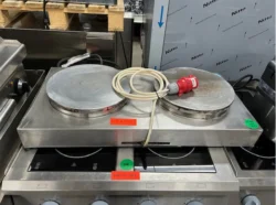 crepeplade med 2 zoner, brugt -14 dages garanti. Du kan tilkøbe 12 mdr. for 799 kr.
