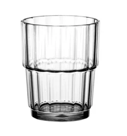 Plastglas stabelbart 18 cl i klar, GraMonty