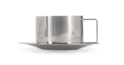 Oryn kop inkl. underkop i stål sæt á 2 stk, Fine Dining