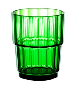 Plastglas stabelbart 18 cl i grøn, GraMonty
