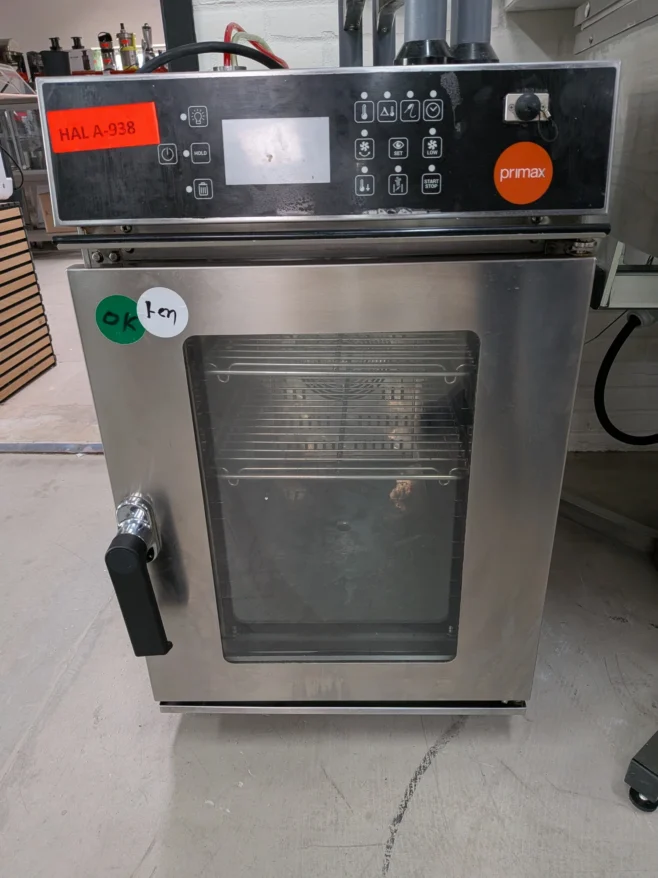 digital kompaktovn fra Primax med 7 indstik, brugt - 14 dages garanti. Du kan tilkøbe 12 mdr. for 799 kr.