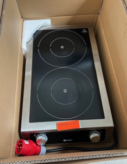 induktionskogeplade fra Hendi, demomodel - 14 dages garanti. Du kan tilkøbe 12 mdr. for 799 kr.