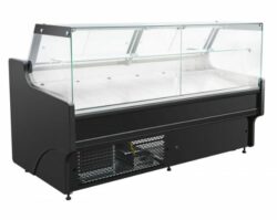Køledisk 1,3m PREMIUM m/ ventileret køl skydelåger, hylde, LED lys