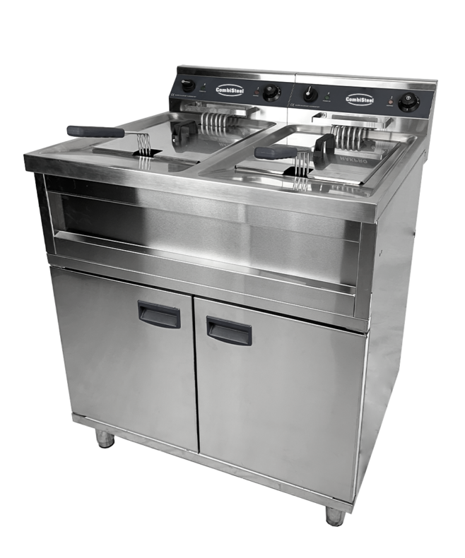Friture 2x 12 L gulvmodel 2x 9 kw, BASIC BY COMBI