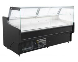 Køledisk 1,5m PREMIUM m/ ventileret køl skydelåger, hylde, LED lys