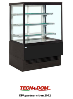 Kølemontre EVOK 180 cm FAST LAVPRIS, Sort ral 9005, Tecnodom