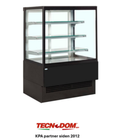 Kølemontre EVOK 120 cm FAST LAVPRIS, Sort ral 9005, Tecnodom